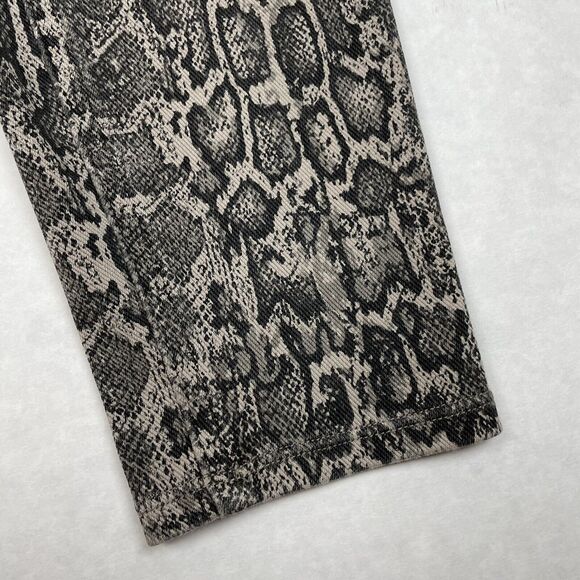 Spanx Leggings Women's XS Gray Ankle Jeans Snakeskin Print Stretch Casual Animal - Picture 6 of 8